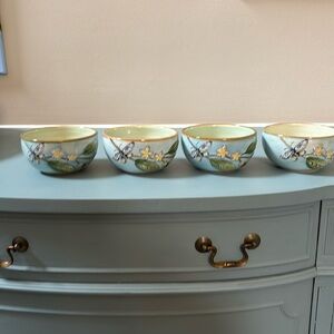 Fitz & Floyd Toulouse Blue Bowls-set of 4